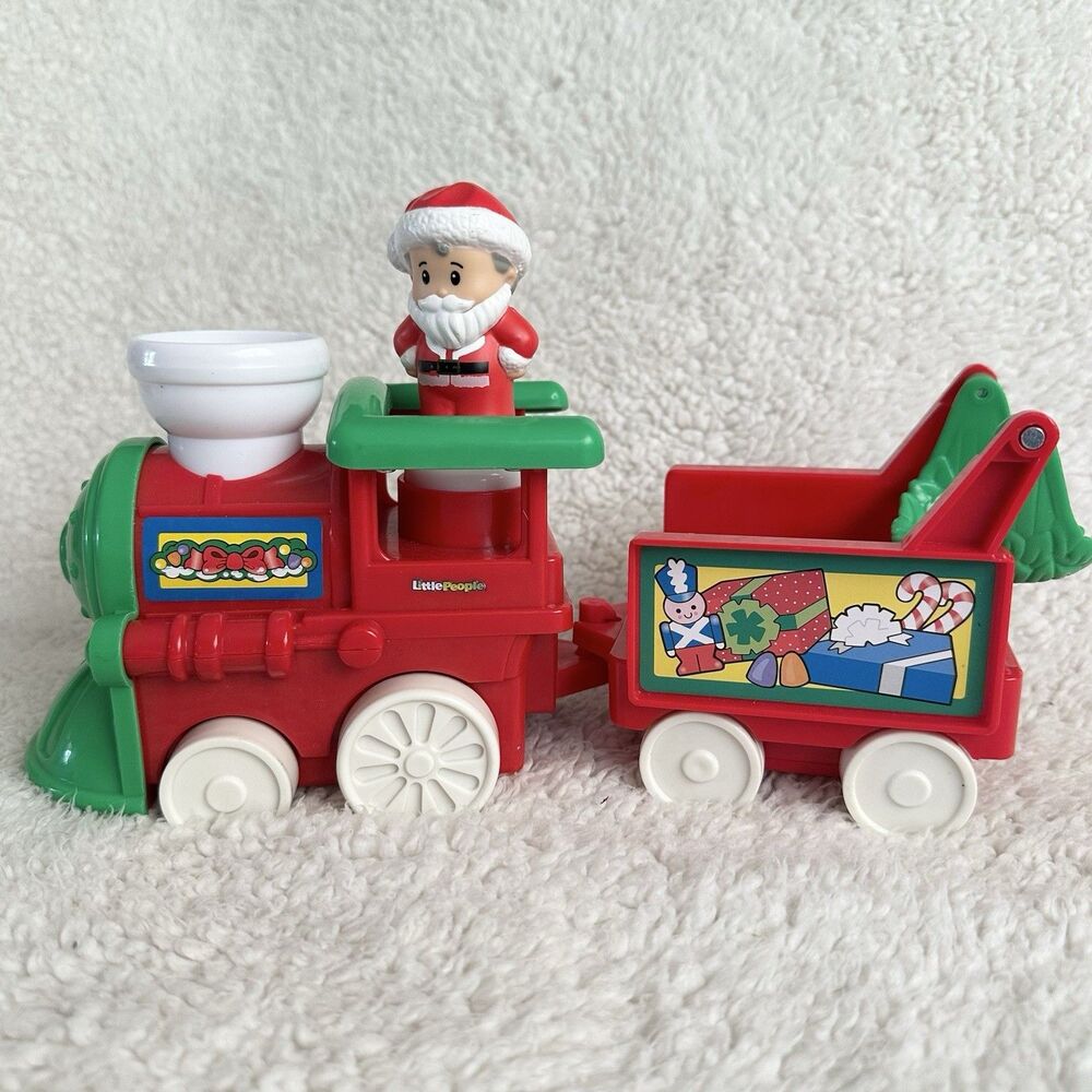 Fisher Price Little People Musical Christmas Train With Santa Incomplete